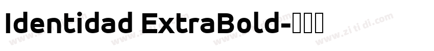 Identidad ExtraBold字体转换